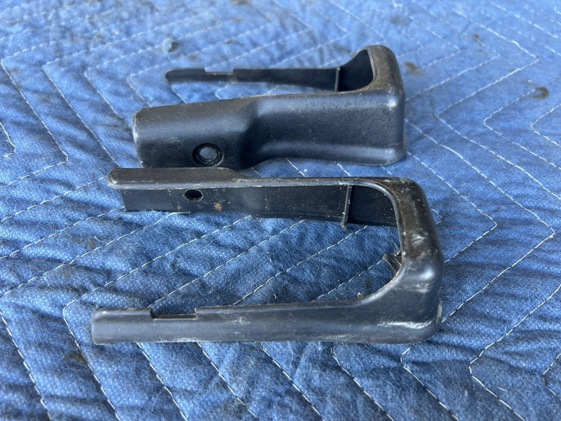 1998-2003 Jaguar XJR XJ X308 Front Seat Anchor Trim Set Of 4 Black OEM #4786E