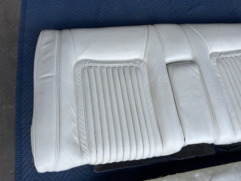 1980-1985 Cadillac Seville Rear Bench Seat White Upper & Lower Cushion OE #3345M