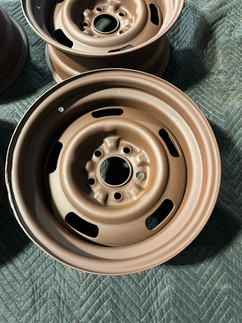 1969 Corvette C3 Staggered 15x7 15x8 Rally Wheel Set Of 4 Dated OEM #4382E