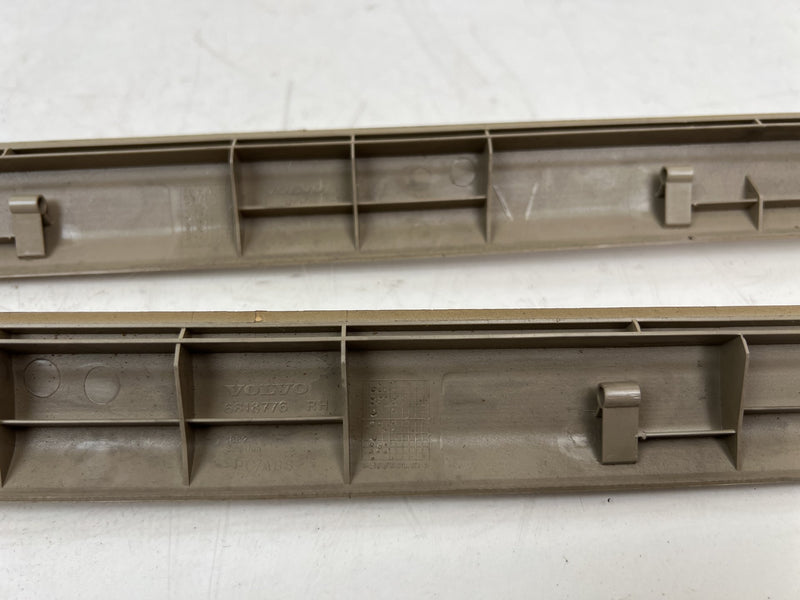 1992-1997 Volvo 850 850R Rear B to C Pillar Overhead Trim Pair Tan OEM #6792EM