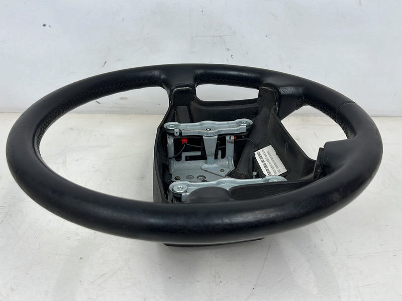 1993-1997 Volvo 850 Black Leather 4 Spoke Steering Wheel w/ Horn Button OEM