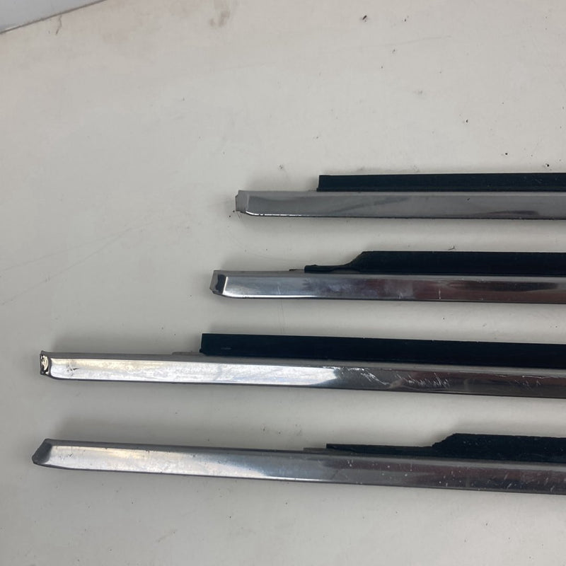 1975-1980 Volvo 244- Window Scraper Set of 4 Chrome Trim OEM #4902M