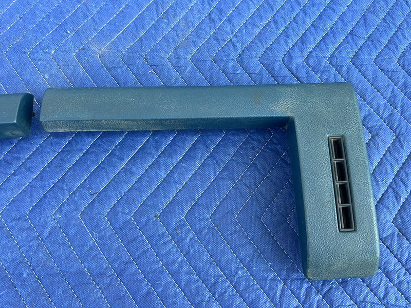 1988-1994 Chevrolet Silverado GMC 1500 Lower Dash End Trim Blue Pair OEM #5513EM