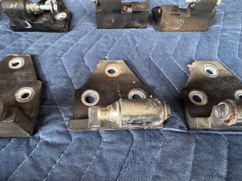 1998-2003 Jaguar XJR XJ8 X308 Front & Rear Door Hinge Set Of 4 Black OEM #4805E