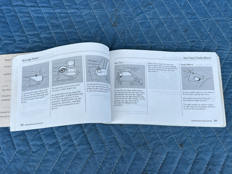 1998-2002 Honda Accord User Owners Operators Manual Driver Literature  #1954CN