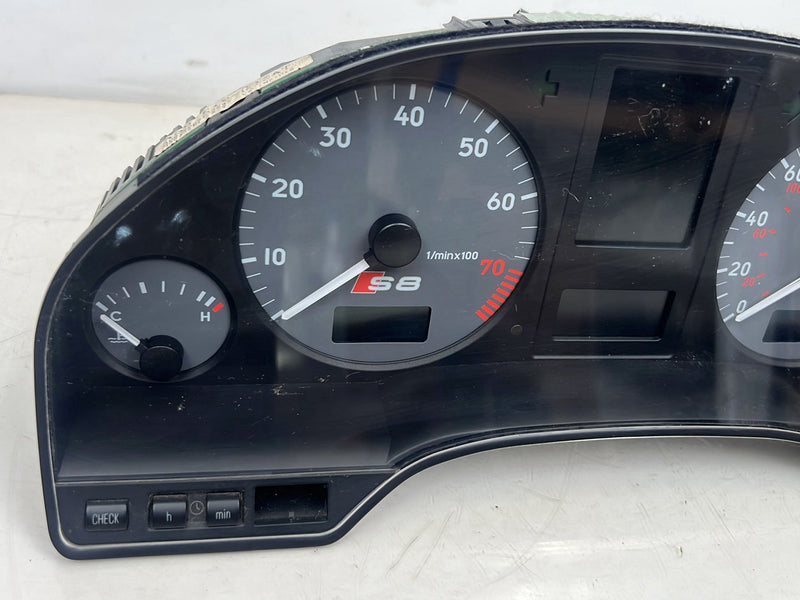 1996-2003 Audi S8 D2 A8 Gauge Cluster Steering Column Rear Lock & Key OE #6446EM