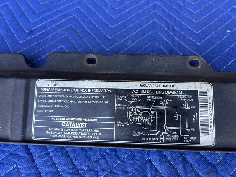1998-2003 Jaguar XJR XJ8 X308 Front Core Support To Radiator Trim OEM #4656E