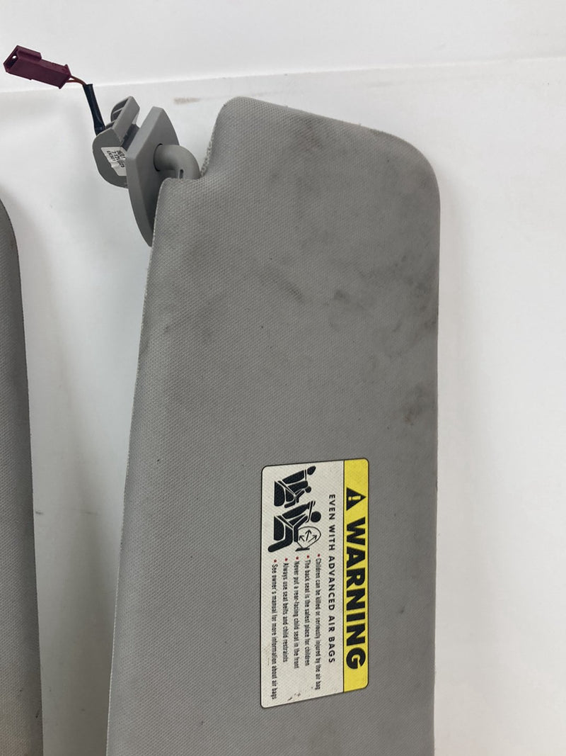 2003-2007 BMW 545i E60 Sun Visor Pair Gray OEM #4936M