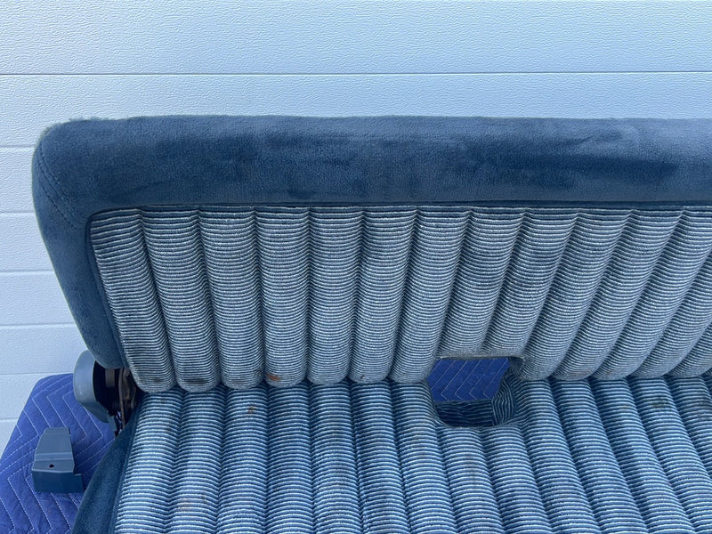 1988-1994 Chevrolet Silverado Ext Cab Rear Bench Seat Two-Tone Blue OEM #5532EM