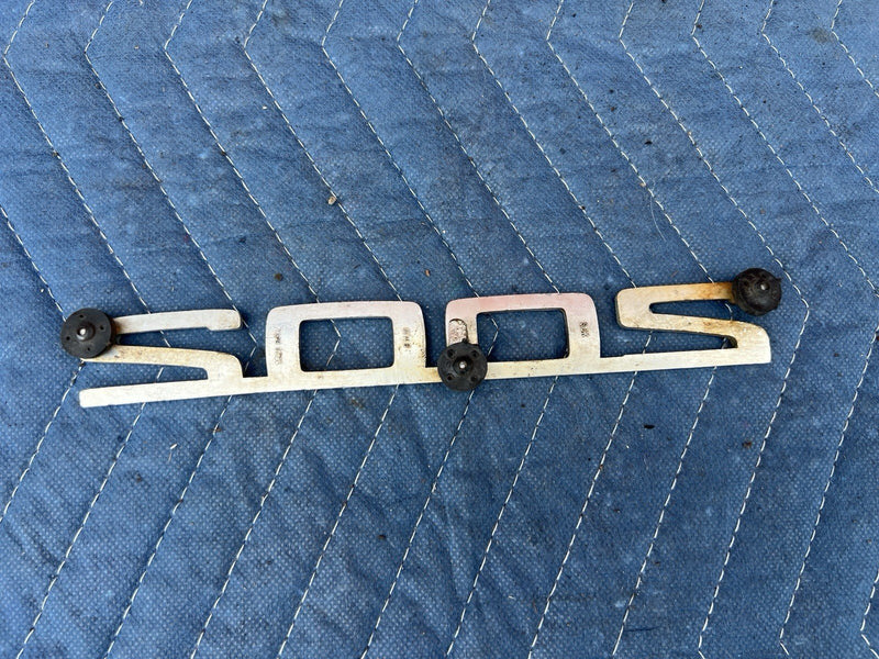 1977-1983 BMW 2002 Ti 18268412 E21 3 Series Rear Badge Emblem Chrome OEM #3883M