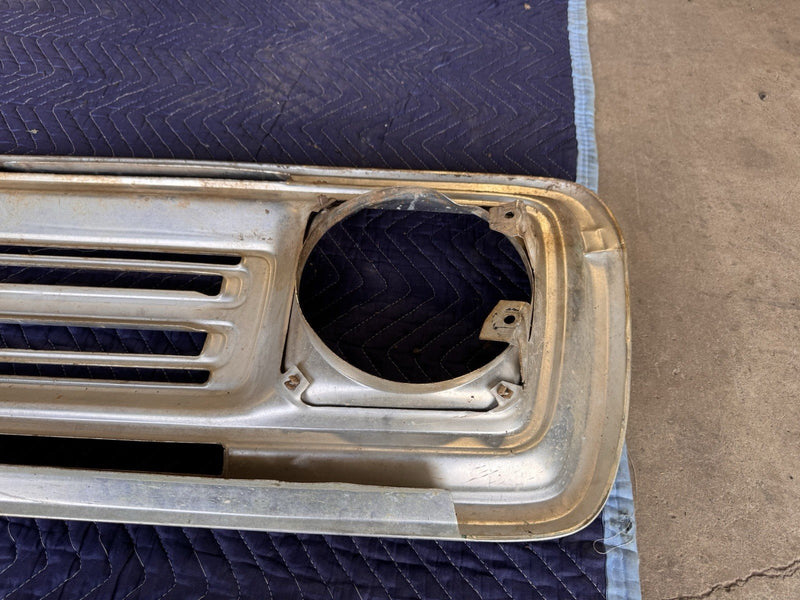 1972-1973 Dodge Truck Tin Front Grille D100 D200 Pickup Aluminum Trim OEM #4764E