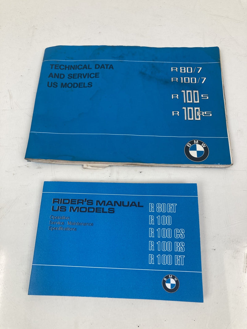 1983 BMW R80RT - Owners Manual