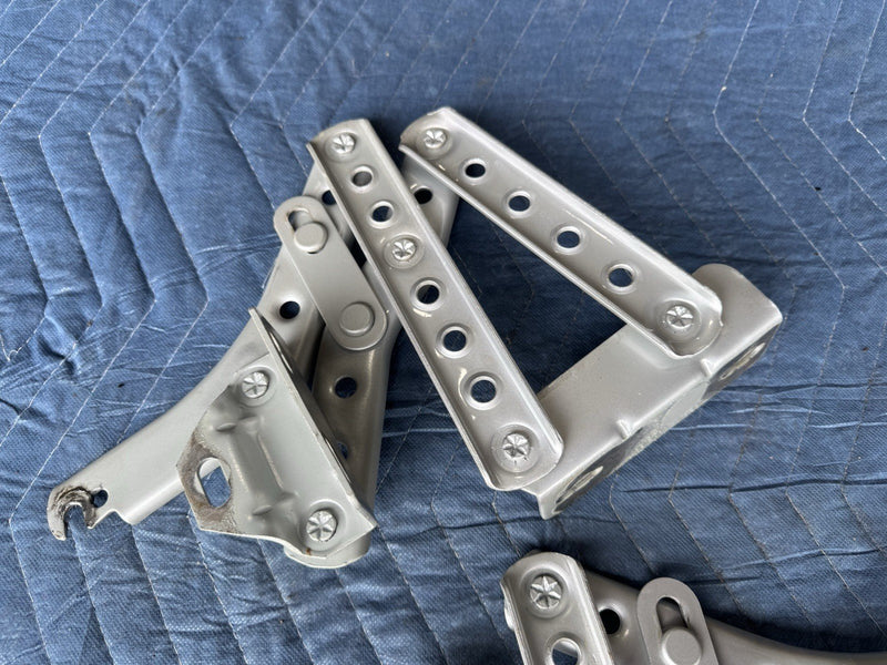 1986-1993 Volvo 240 244 Deck Lid Trunk Hinge Left & Right Pair Silver #4835E