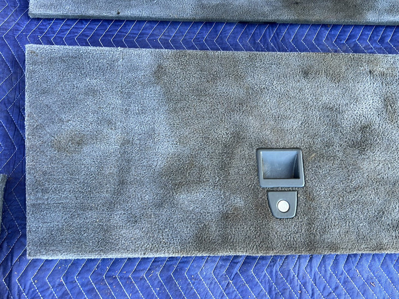 1993-1997 Volvo 850 Rear Left & Right Carpet Panel Set Gray OEM
