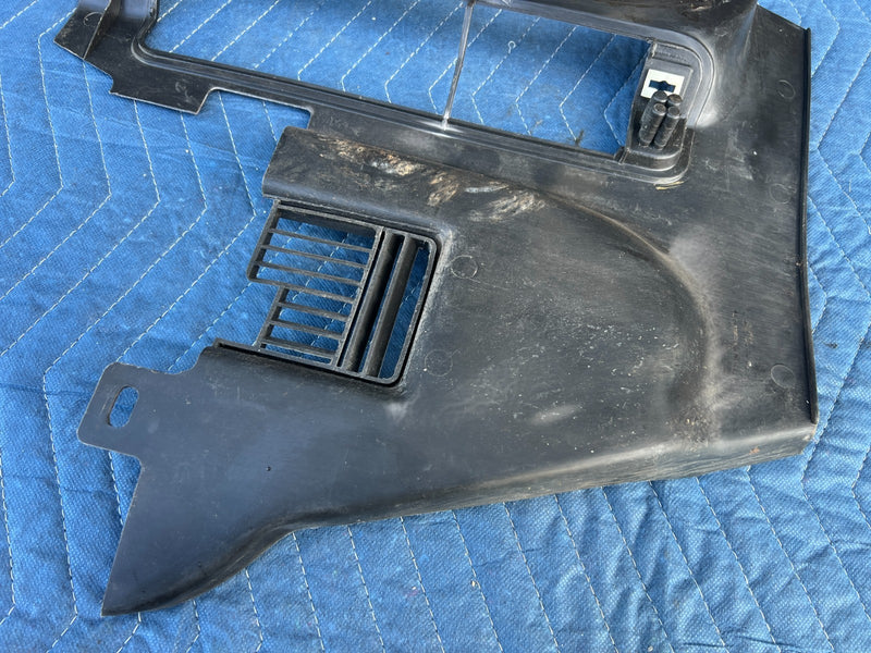 1986-1993 Volvo 240 244 Outer Dash Right & Left Kick Panel Trim Black OE #4184EM
