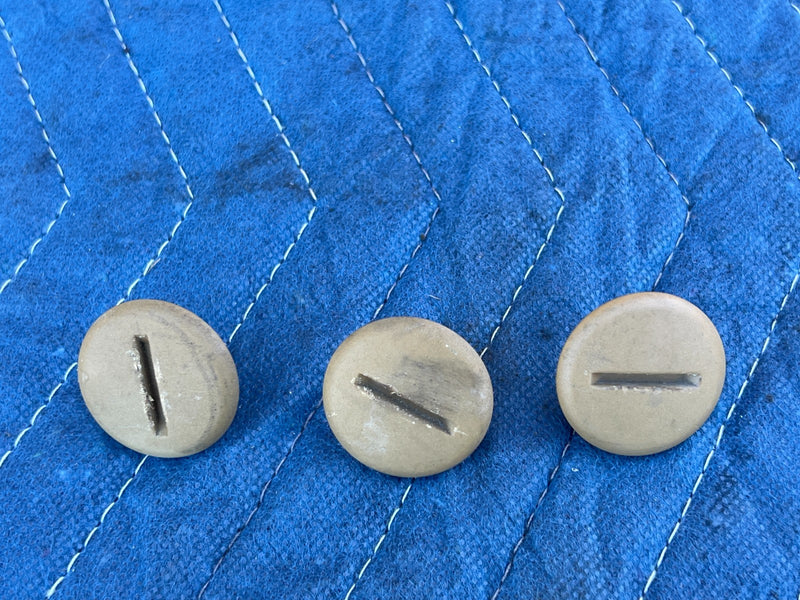 1986-1993 Volvo 240 244 Sedan Rear Parcel Shelf Tab Clip Set Tan OEM #4322EM