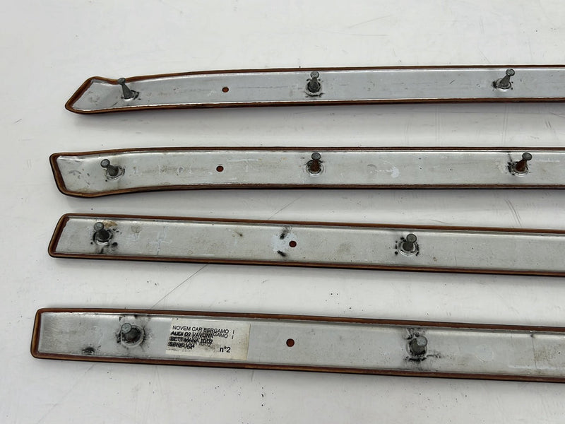 2001-2003 Audi S8 D2 A8 Wood Grain Door Trim Molding Strip Interior Set OEM #6087EM