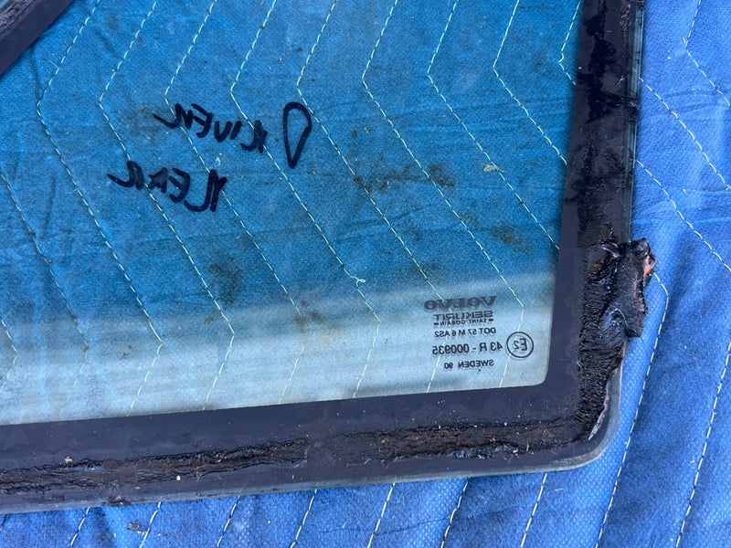 1986-1993 Volvo 240 244 *Sedan Only* Rear Driver Quarter Window Glass OE #4265EM