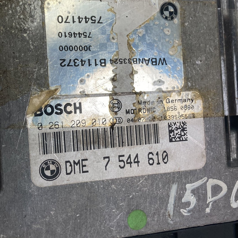 2003-2007 BMW 545i E60 Engine Control Module ECU N62 4.4L 7544610 OEM #4926M