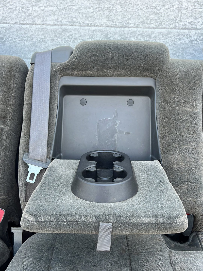 2003-2007 Chevy Silverado GMC Sierra Split Bench Rear Seat Gray Cloth OE #5509EM