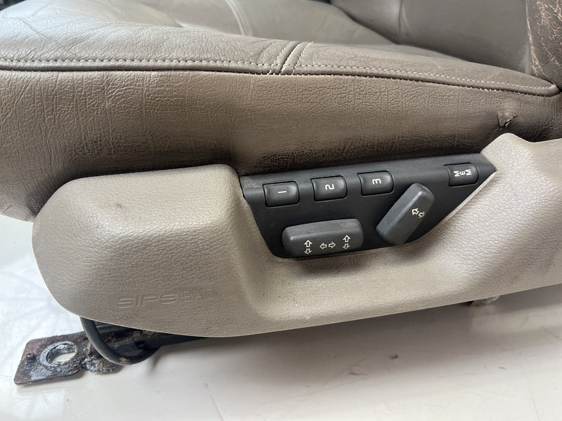 1998-2000 Volvo S70 V70 XC Gray Leather Power Front Left & Right Seat OE #6912EM