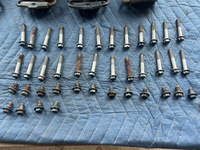 1992-1995 Volvo 940 740 LH & RH Front Rear Door Hinge Full Set of 8 OEM #3206EM