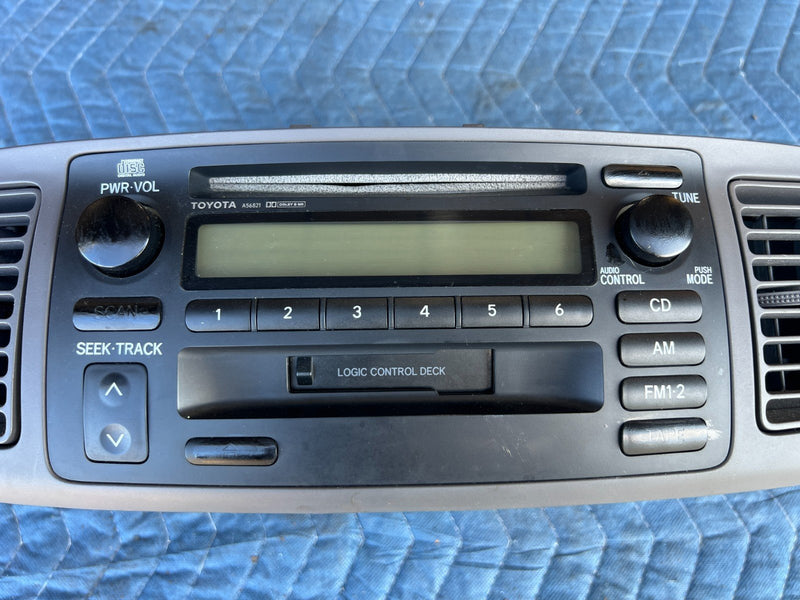 2003-2008 Toyota Corolla Dash Head Unit Radio Stereo CD Player OEM #3307EM