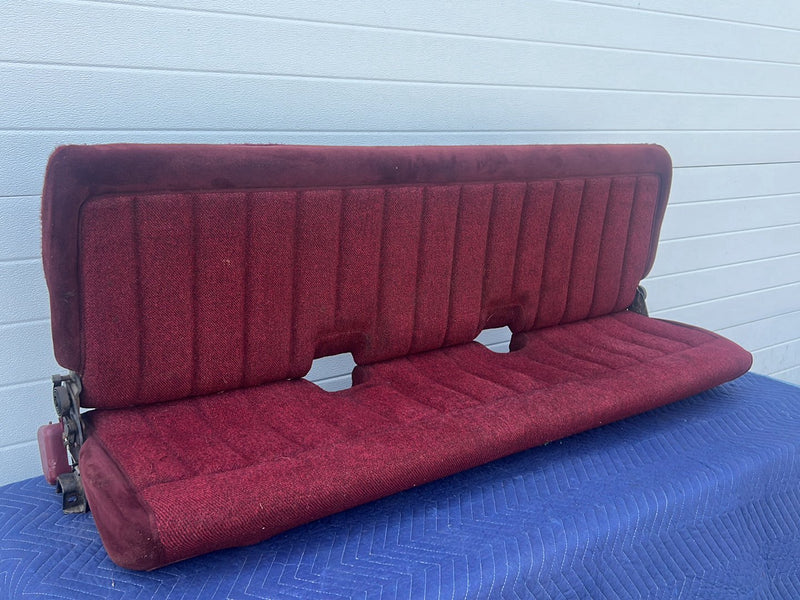 1998-1994 Chevrolet Silverado GMC Ext Cab Rear Bench Seat Maroon OEM #5531EM