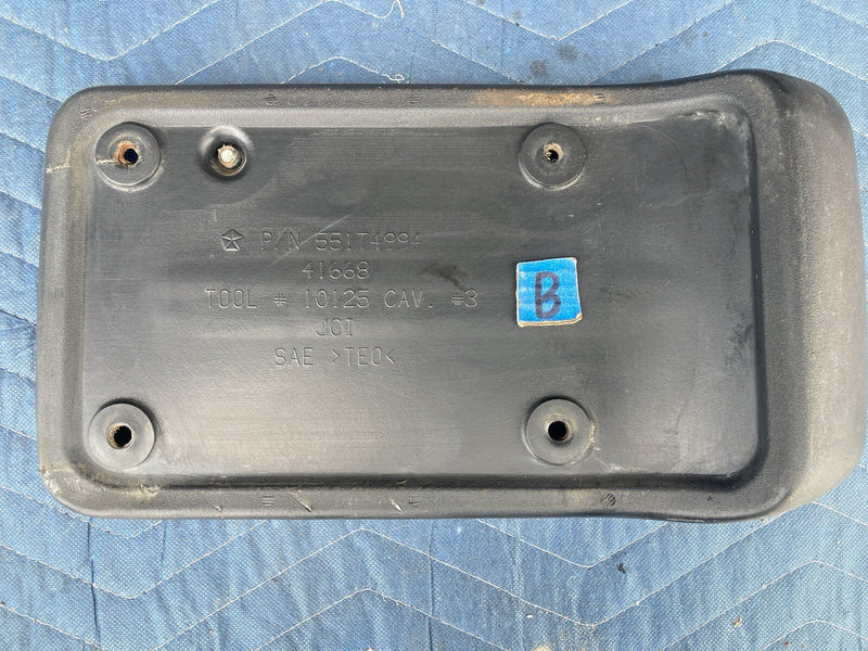 1997-2002 Jeep Wrangler TJ Rear License Plate Holder Mount 55174994 OEM #3241M
