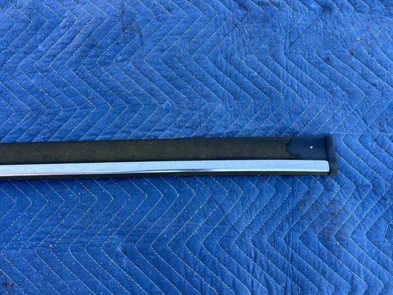 1986-1993 Volvo 240 244 *Sedan Only* Rear Bumper Trim Black & Chrome OEM #4275EM