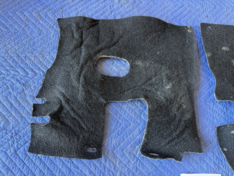 1986-1993 Volvo 240 244 245 Lower Dash Felt Cloth Trim Panel Pair OEM #4877E