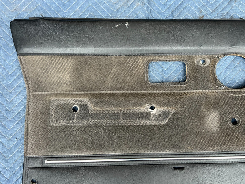 1986-1993 Volvo 240 244 245 Interior Door Card Panel Set Gray Black OEM #4084EM