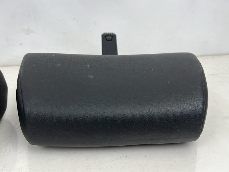 1990-1992 Volvo 740 745 940 Wagon Rear Black Leather Headrest Pair OEM #5864EM