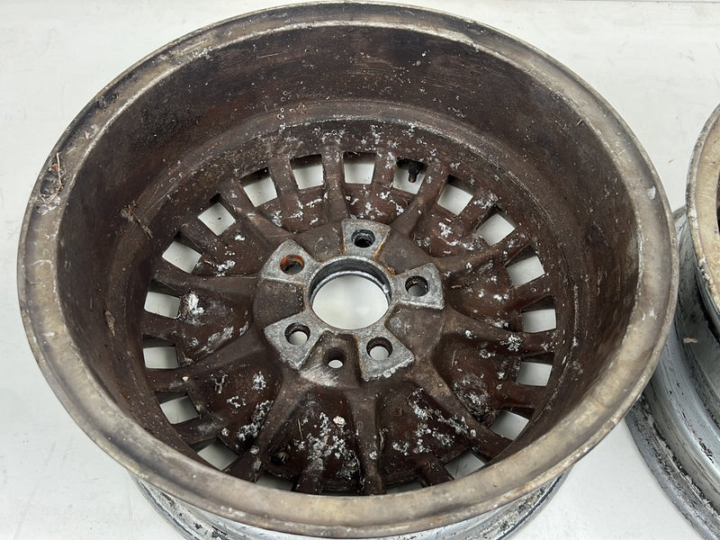 1990-1992 Volvo 740 745 940 6Jx15 15" Wheel Rim Pair 1359180 OEM #6497EM