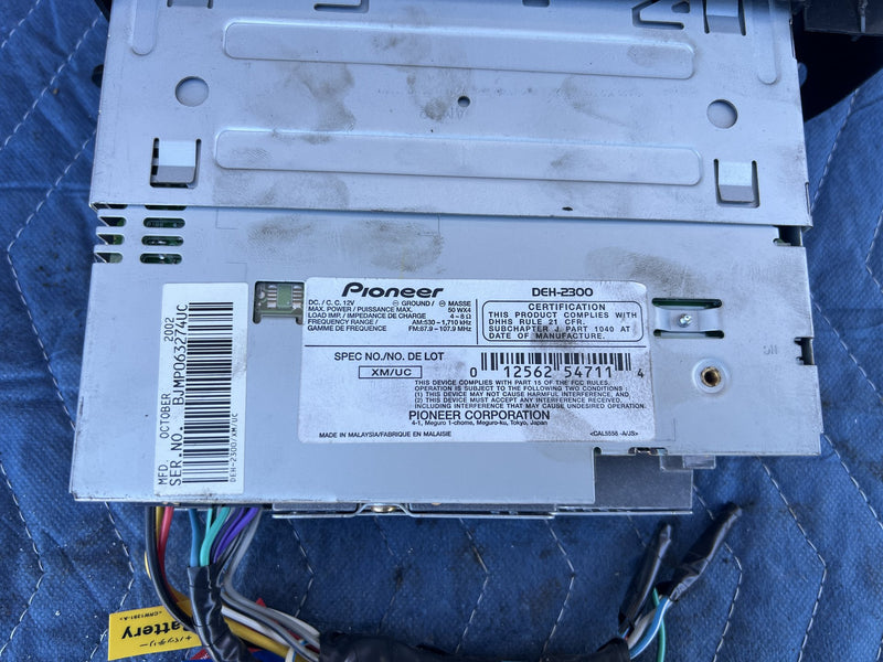 1988 Volvo 240 245 - Radio PN: DEH-2300