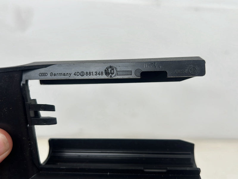1996-2003 Audi S8 D2 A8 Right & Left Seat Track Trim Cover Set Black OEM #6442EM