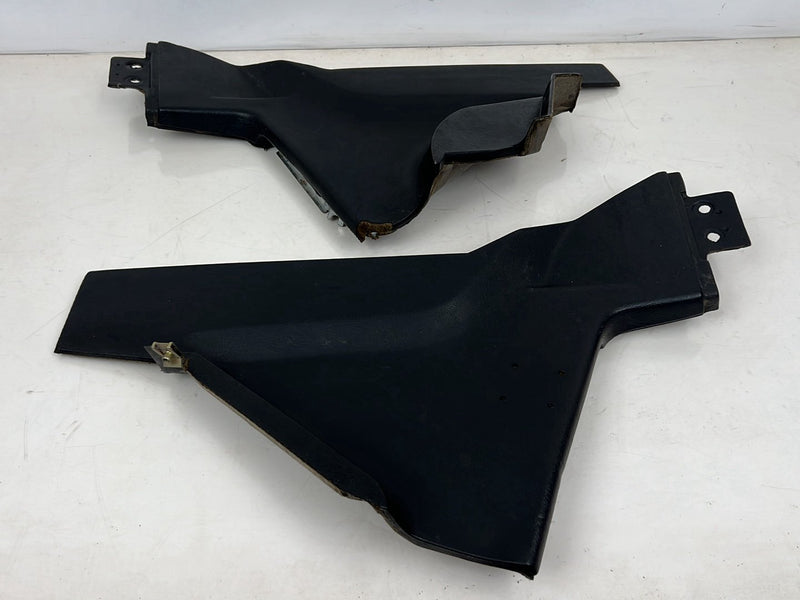 1990-1992 Volvo 740 745 940 Right Left Center Console Trim Black Pair OE #5866EM