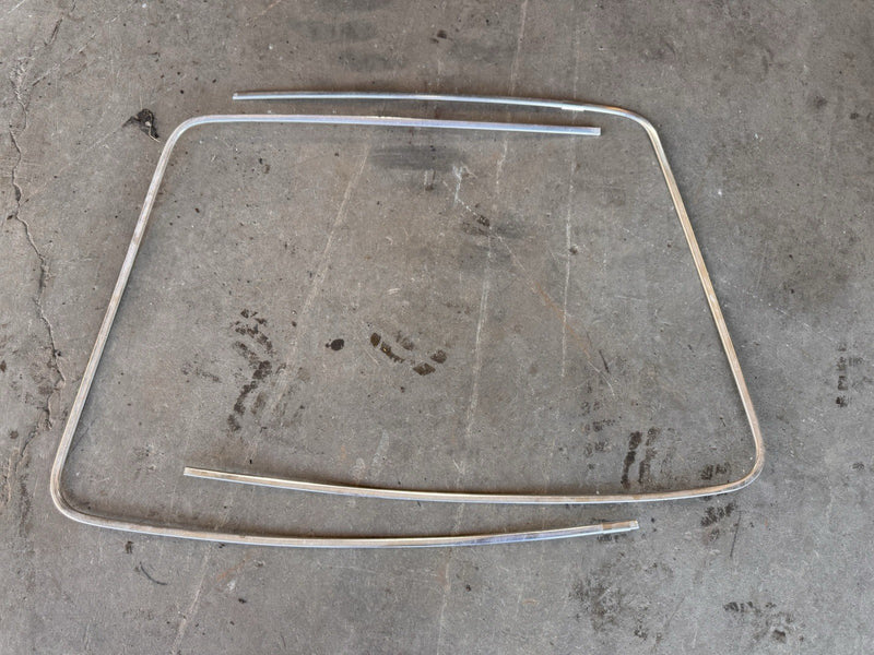 1986-1991 Volvo 240 244 245 Front Windshield Surround Chrome Trim Set OEM #4972E