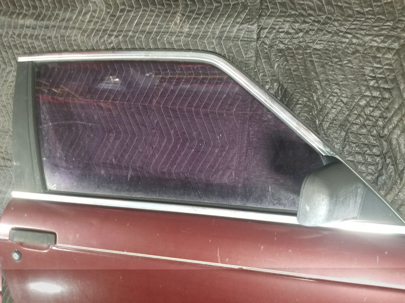 1984-93 BMW E30 318i 325i Front Passenger Right RH Burgundy Door Panel OE #CN601