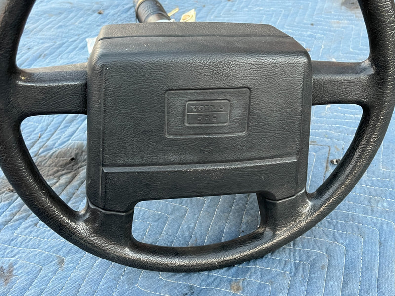 1986-1993 Volvo 240 244 245 Steering Wheel Column & Ignition w/ Key OEM #4415EM