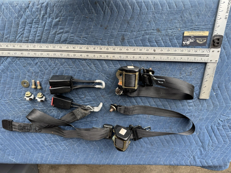 1986-1993 Volvo 240 244 Sedan Rear Seat Belt Retractor & Buckle Set OEM #4851E