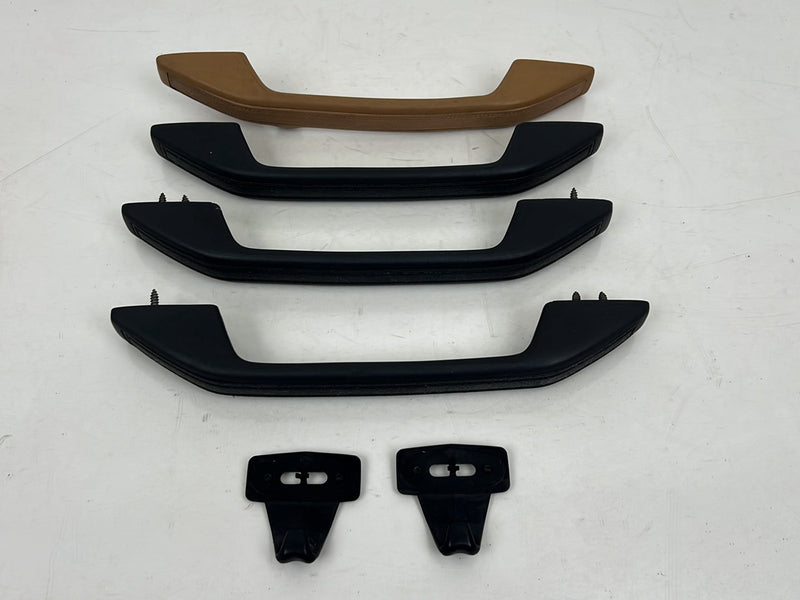 1990-1992 Volvo 740 745 940 Overhead Grab Handle Set of 4 Black Tan OEM #5863EM