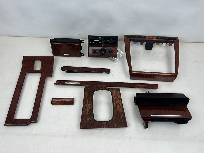 1996-2003 Audi S8 D2 A8 Dash Dashboard Wood Grain Trim Bezel Set OEM #6453EM