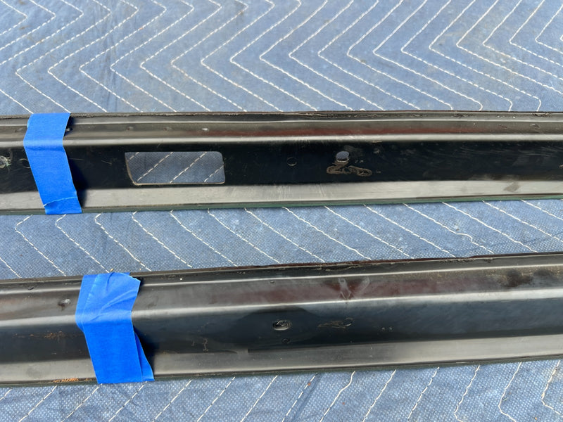 1967-1974 Volvo 140 142 144 145 Right & Left A Pillar Trim Black Pair OE #4867EM