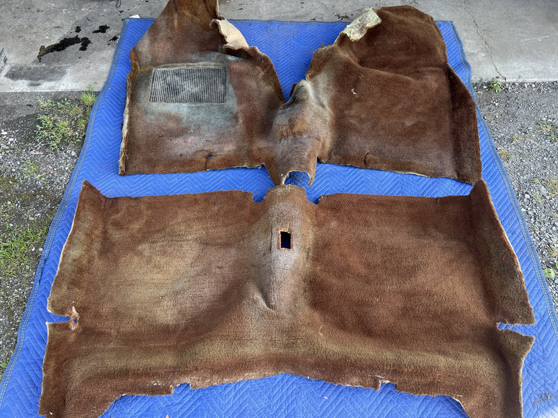 1967-1974 Volvo 140 142 Molded Carpet Full Set Brown OEM #5081EM