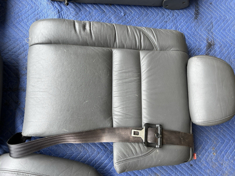 1993-1997 Volvo 850 850R Rear Seat Set Charcoal Leather Wagon Only OEM #4424E