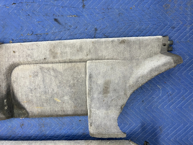 1992-1995 Volvo 940 740 Wagon Only Rear Carpet Side Panel Set Gray OEM #3198EM
