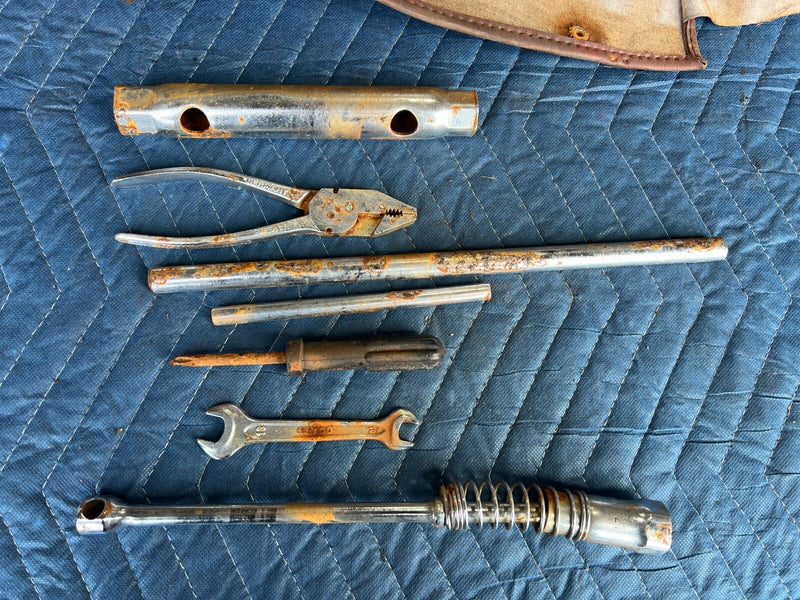 1983-1985 Porsche 944 Emergency Temporary Spare Tire Trunk Tool Kit OEM #2439EM