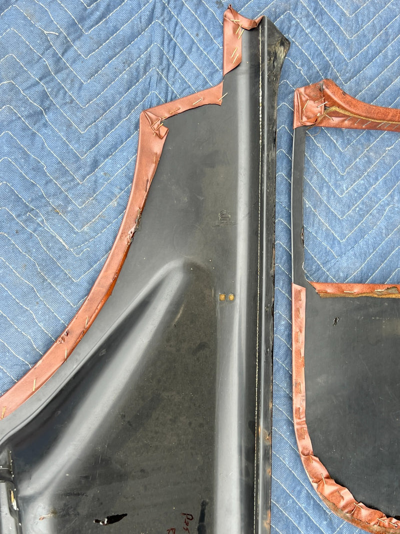 1967-1974 Volvo 140 142 Coupe Rear Right Left Door Card Trim Brown OEM #4849EM