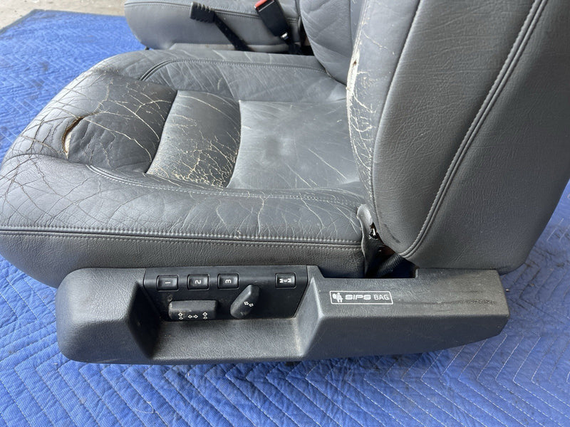 1993-1997 Volvo 850 850R Front Charcoal Seat Pair Left & Right OEM #4409E